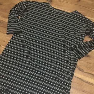 NWT - Black and White Strip Tunic